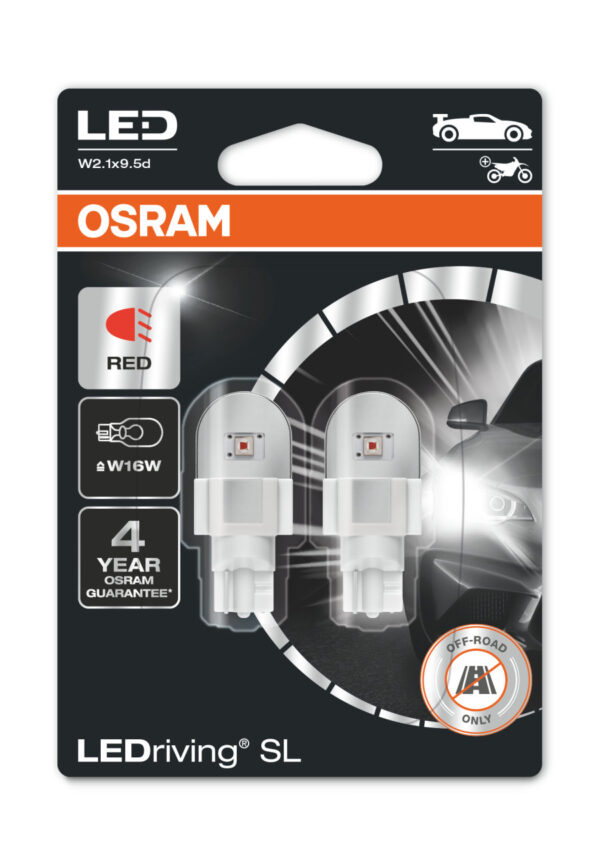 Osram  LEDriving SL W16W Red 1,4W 12V