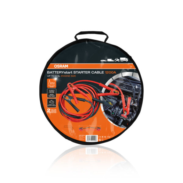 Set cavi di avviamento batteria Osram  STARTER CABLE 1200A – 50mm2 – 5,0m