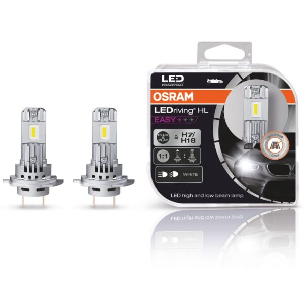 Lampade Osram  LEDriving HL EASY H7/H18 senza adattatore 16.2W 12V PX26d / PY2