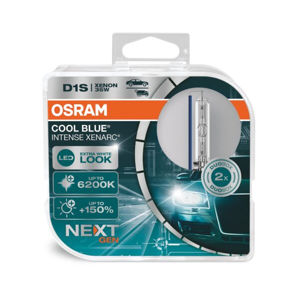 Coppia Lampade Osram  XENARC CB INTENSE 66140CBN-HCB D1S 35W 85V PK32d-2  35W 85V