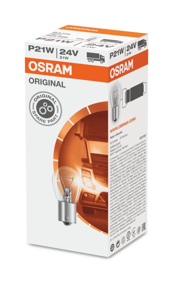 Lampadina di segnalazione truck Osram   STANDARD 7511 P21W 21W 24V BA15s