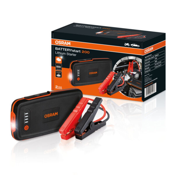 Osram  BATTERYstart 200 Avviatore 6000mAh 3L benzina