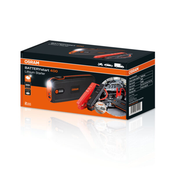 Osram  BATTERYstart 400 Avviatore 16800mAh 8L benzina/6L diesel